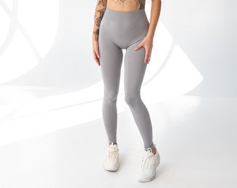 Graue Seamless Leggings: Müheloser Stil für Sport und täglichen Komfort