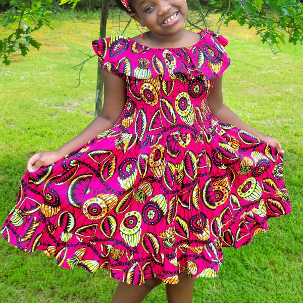 African Print Maxi Dress - Etsy