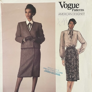 Vogue John Anthony Blazer, Skirt, Blouse size 10 for Garment Making, Sewing