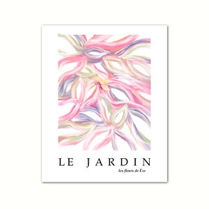 Le Jardin V8, French Print, Minimalist Print, Henri Matisse, Botanical Art, Colorful Wall Art, Digital Download