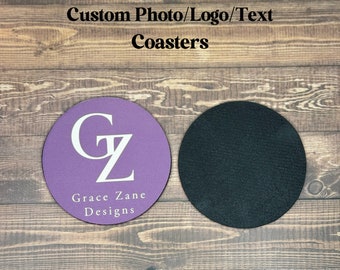 Personalized Coaster, Custom Photo Coasters, Custom Logo Coasters, Personalized Gift, Custom Photo Gift, Fabric Coasters, Set of 4
