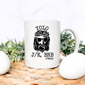 YOLO Jesus Easter Coffee Mug - Easter Gift - Sunday School Teacher Gift - Christian Humor