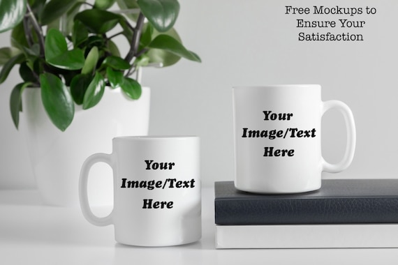 Logo Coffee Mugs Custom Personalized Coffee Mug  Add Your Photo, Text, Logo   11oz Or 15oz, Dishwasher Safe With Personalised