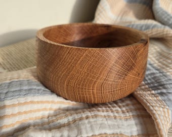Wooden Dish - Oak Bowl - Small
