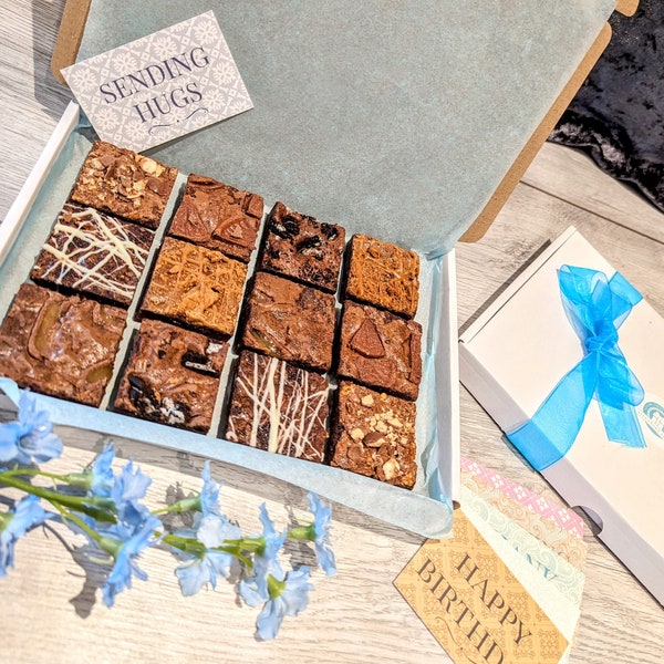 Loaded Brownies/ Letterbox Gifts/ Triple Chocolate/ Letterbox Gift/ Thank you Gift/ Birthday Gift/ Brownies Gift/ Treat Box/ Sending Hugs