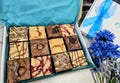 Luxury Loaded Brownie Blondie Box, Gourmet Treat Gift Birthday Christmas Letterbox brownies