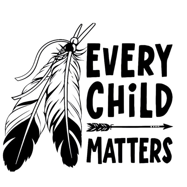 Every Child Matters svg, Orange Shirt Day, Sublimation printing PNG, Children & Feathers, cut file circuit, png, eps dxf, Instant Download