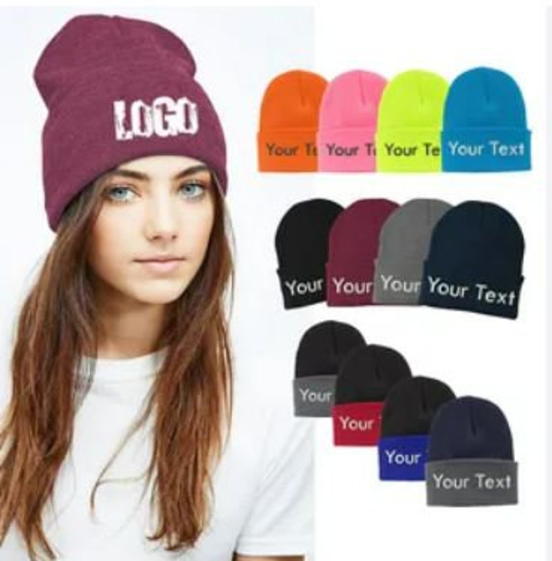 Custom Toque, Custom Embroidered Beanies, Personalized Hat, Embroidery