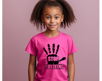 Stop Bullying T-Shirt, Anti Bullying Shirt, Pink Shirt Day, No Bullies, Pink Shirt for School ,Pink Shirt |Portion Donated 416-949-7553