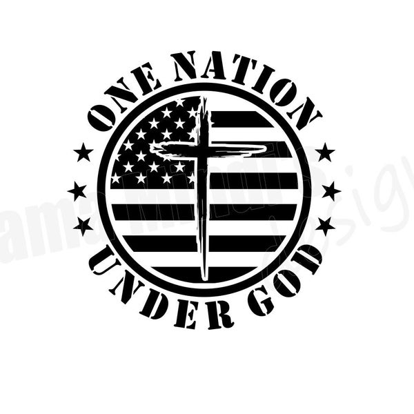 One Nation Under God SVG & PNG