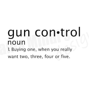 Gun Control SVG & PNGs