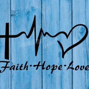 Glaube Hoffnung Liebe SVG, DXF & PNGs