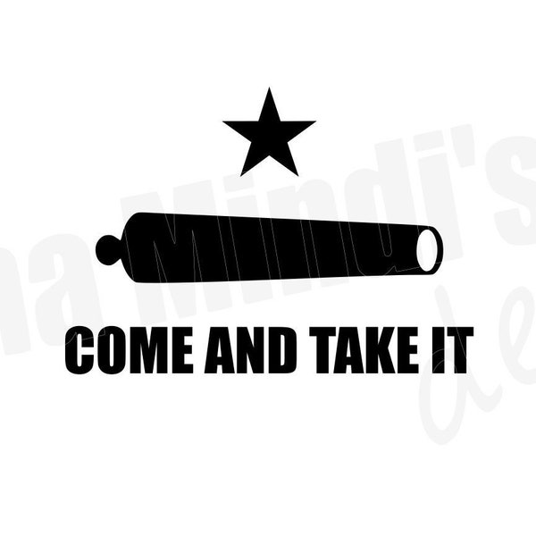 Come And Take It Gonzales Flag SVG, DXF & PNGs