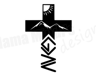 God is Greater Than The Highs And The Lows Cross SVG & PNG