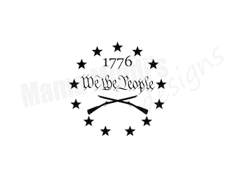 1776 We The People Design SVG, PNG & DXF