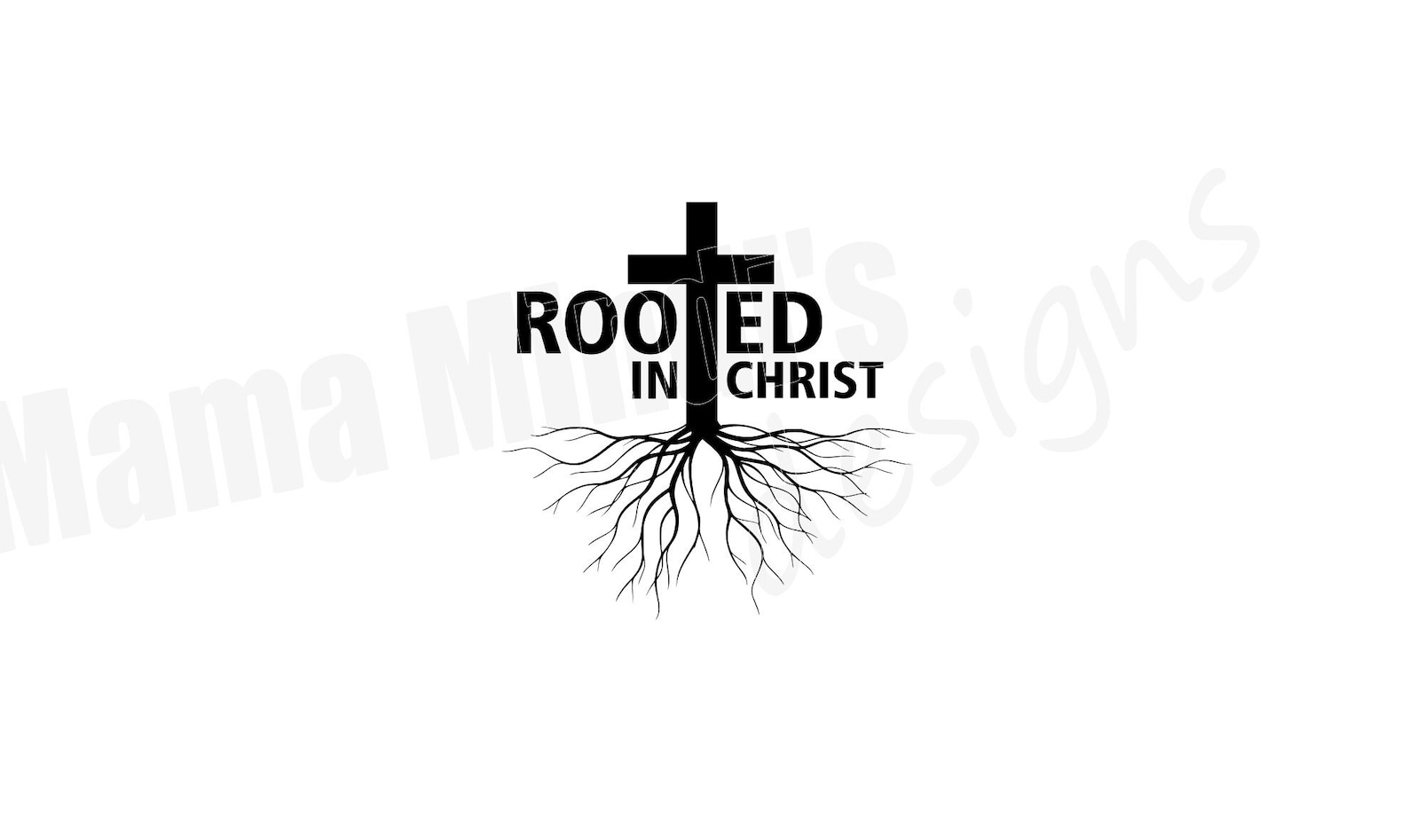 Rooted in Christ SVG, DXF & Pngs - Etsy