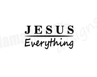 Jesus über alles SVG, DXF und PNGs