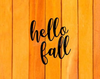 Hello Fall SVG & PNG
