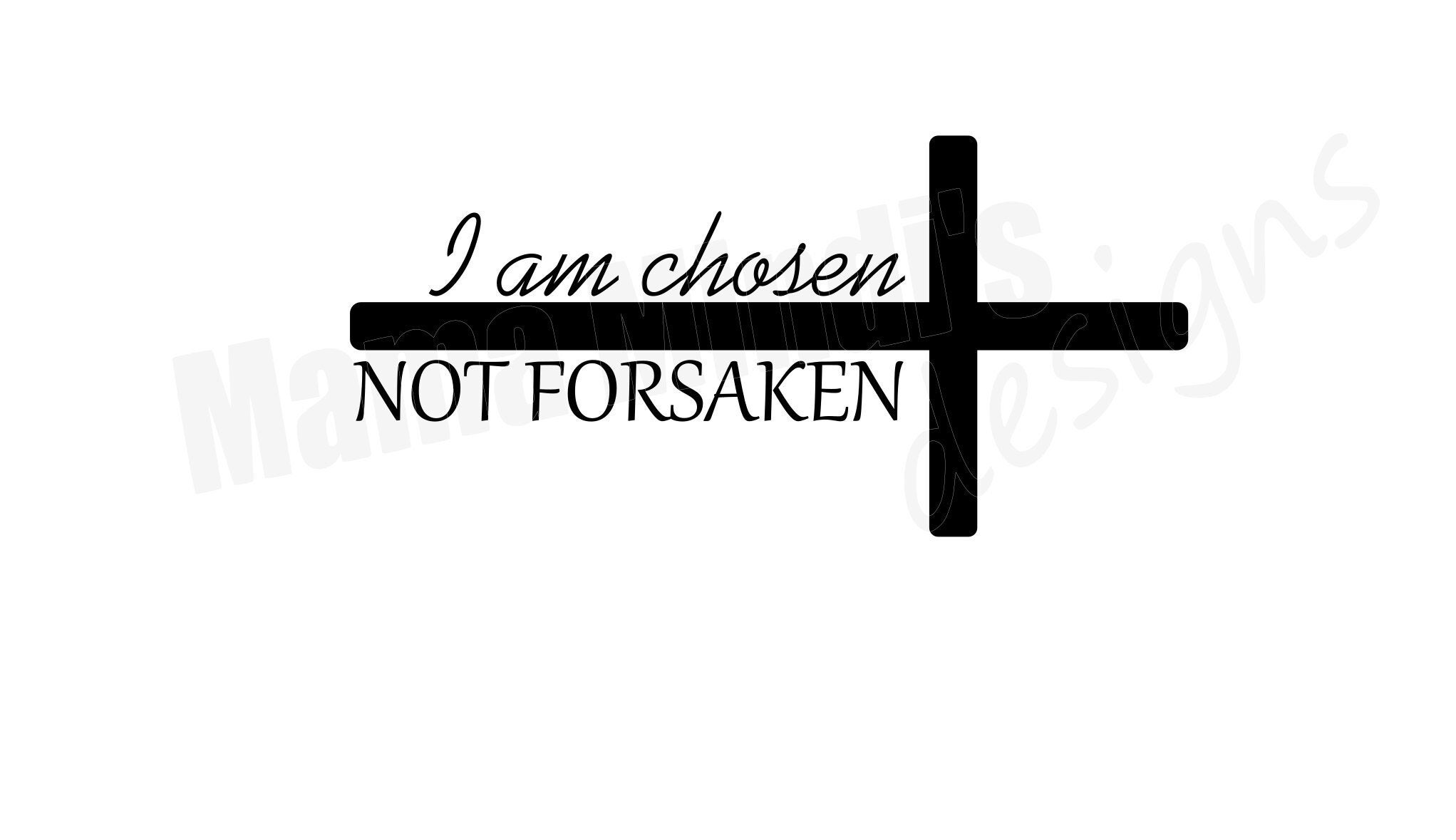 Bulk Of 50 Stickers, I Am Chosen Not Forsaken I Am Who You Say I Am Decals,  Wholesale Stickers, Bible Verse Stickers, Religious Decals,Faith