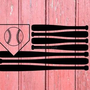 American Baseball Flag SVG, DXF & PNG
