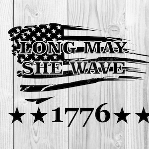 Long May She Wave SVG & PNG