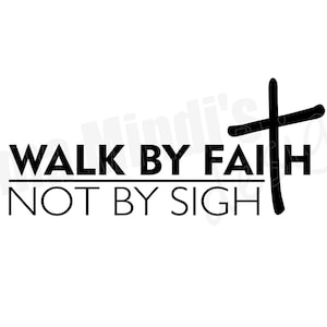 Marcher par la foi et non par la vue SVG, DXF et PNG