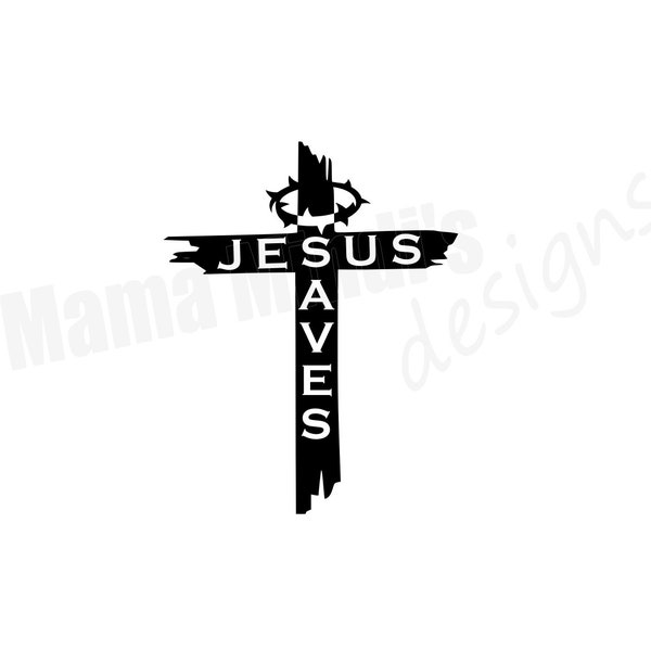 Jesus Saves SVG & PNGs