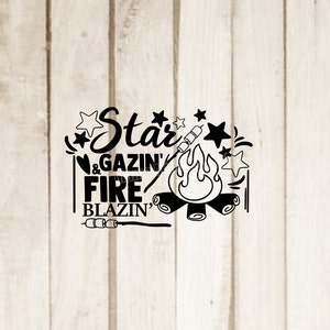スター ガジン ファイア ブレイジン SVG、DXF、PNG