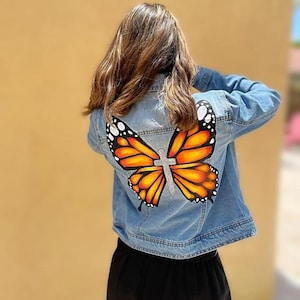 Hand Painted Jean Jacket Christian - Etsy