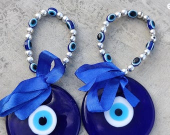 Evil Eye Wall Hanging: Protection Amulet, Boho Home Decor