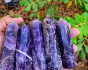 Natural amethyst Tower ~ Crystals Point ~ 3-5 inch Amethyst Point