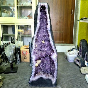 Huge Amethyst Geode Cathedral  Natural Purple Crystal Cave Museum Quality Mineral Display
