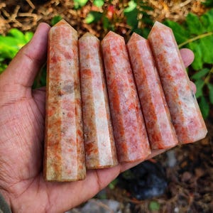 Sunstone Tower | Polished Obelisk Point | Natural Orange Healing Stone | Abundance  Energy Crystal | Wholesale Bulk