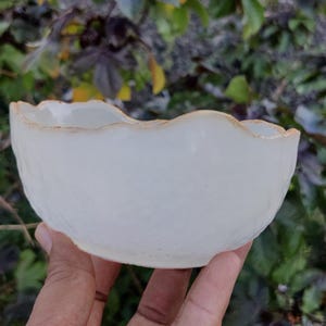 Handcrafted Selenite Crystal Bowl: Spiritual Decor & Charging Station