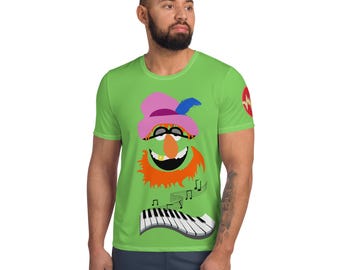 Lime Green Mayhem Men's Athletic T-shirt