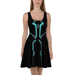 Tron Inspired Skater Dress