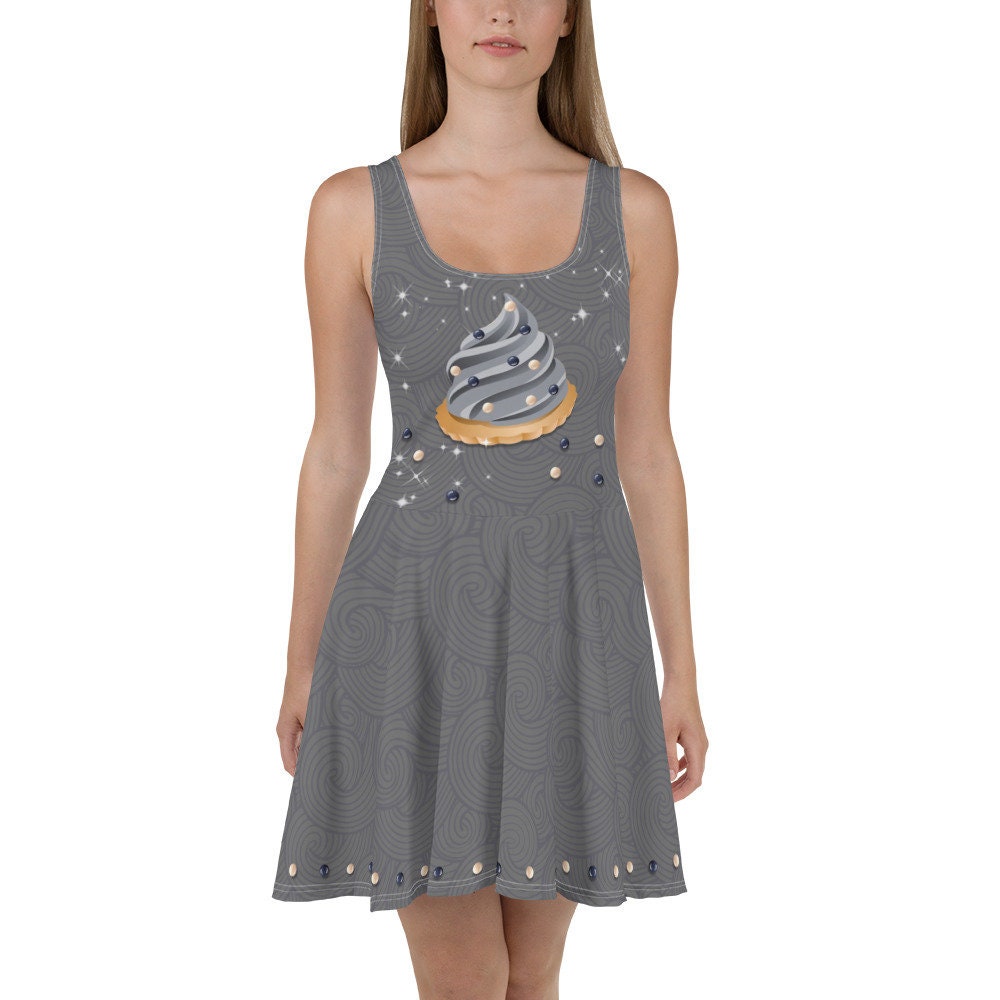 grey skating dress Grunge Gothic Midi Dress – Cold Shoulder & Front Slits
