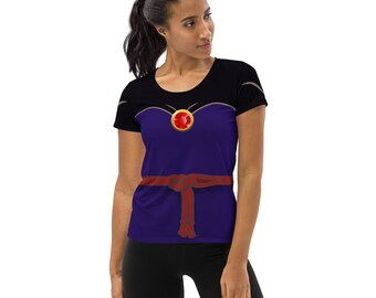 Evil Queen-inspirerad atletisk t-shirt för kvinnor