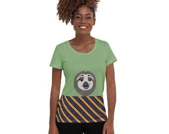 Camiseta deportiva para mujer Flashy Sloth