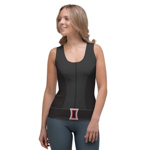 Schwarzes Spinnen Tank Top