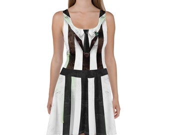 Beetle Ghost Skater Dress