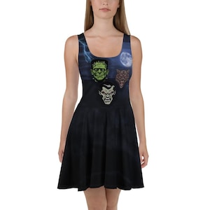 Monsters Skater Dress