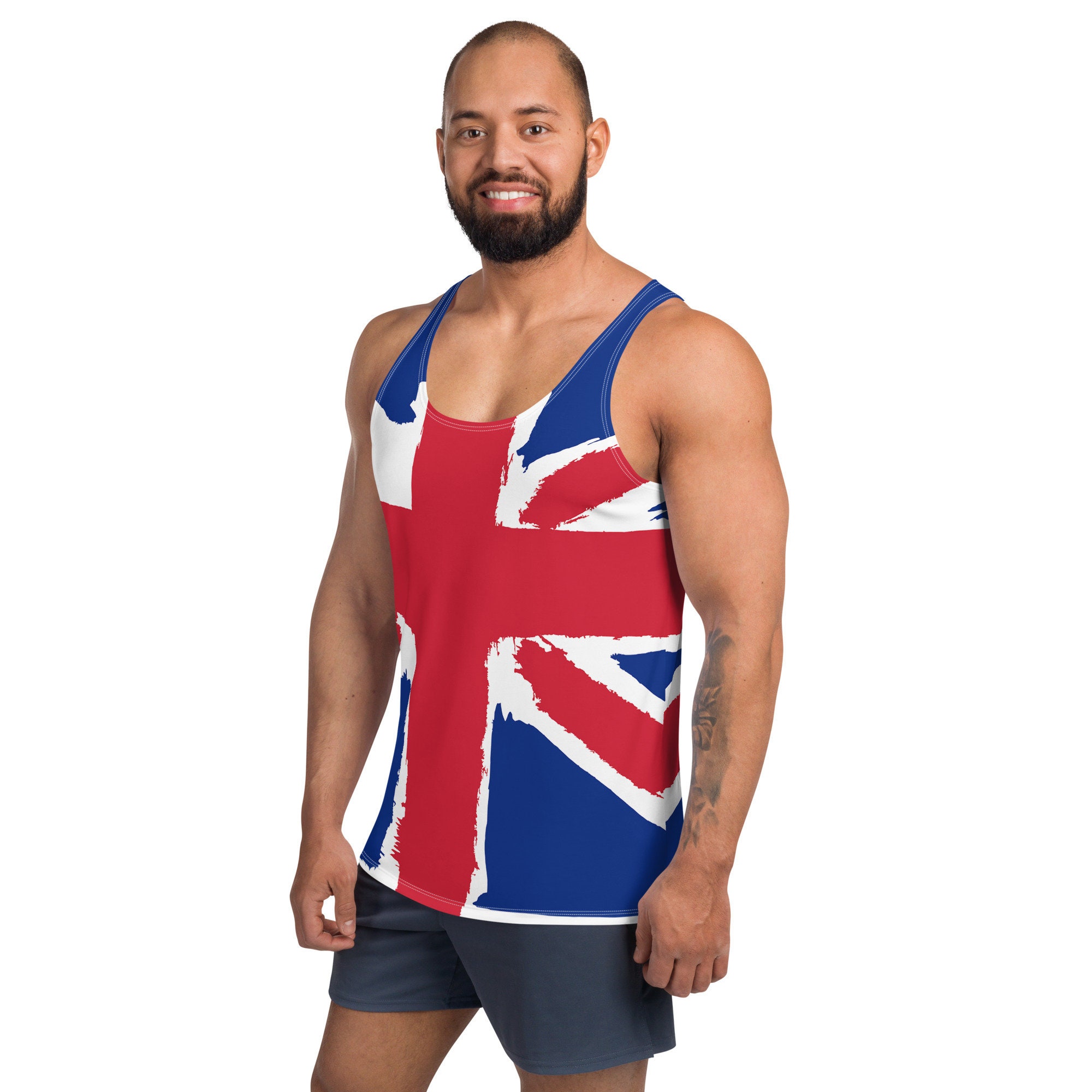 ★SCULPTOR★ Union Jack Tank Black SC25S258BK Union Jack Unisex Tank Top - Etsy
