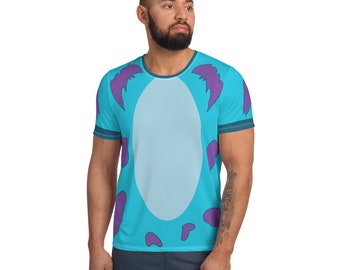 Blue Monster Men's Athletic T-shirt