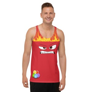 Camiseta sin mangas unisex inspirada en la ira