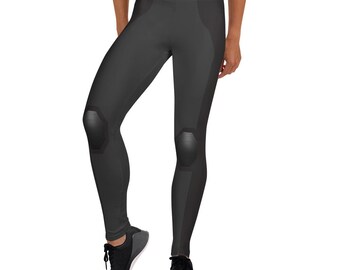 Czarne legginsy pająka