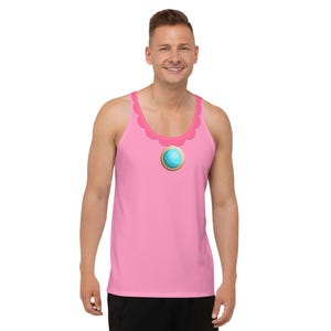 Prinzessin Peach inspiriert Unisex Tank Top