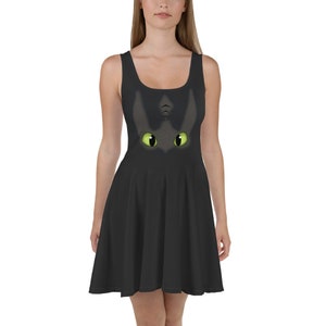 Black Dragon Skater Dress