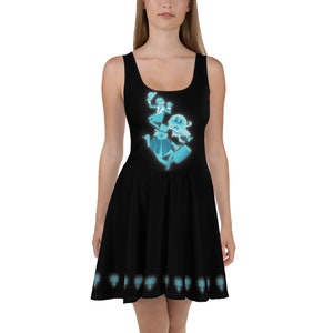Grinning Ghosts Skater Dress