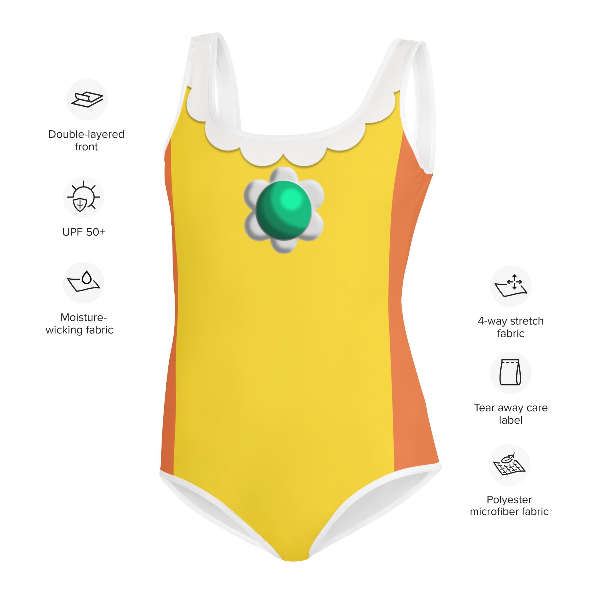 Princess Daisy Inspired Youth Swimsuit - Etsy